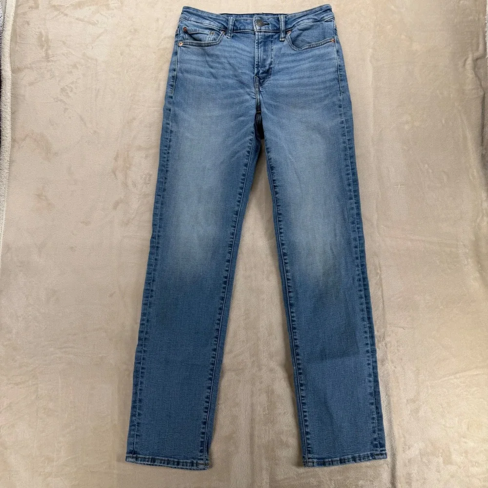 American Eagle‎ Original Straight Jeans Mens 30x34 Blue Excellent Stretch Denim